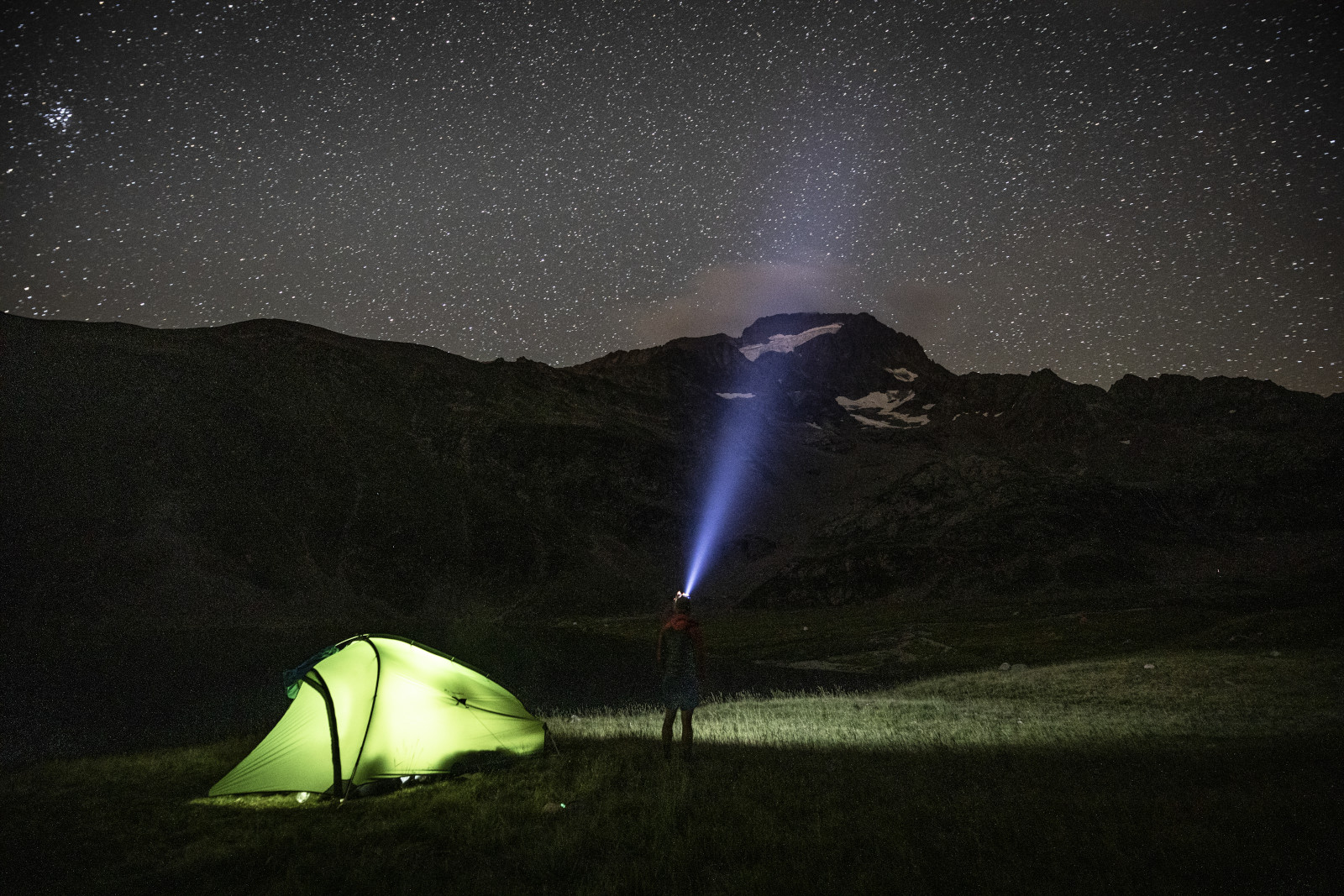 Grand tour des écrins - bivouac lac muzelle